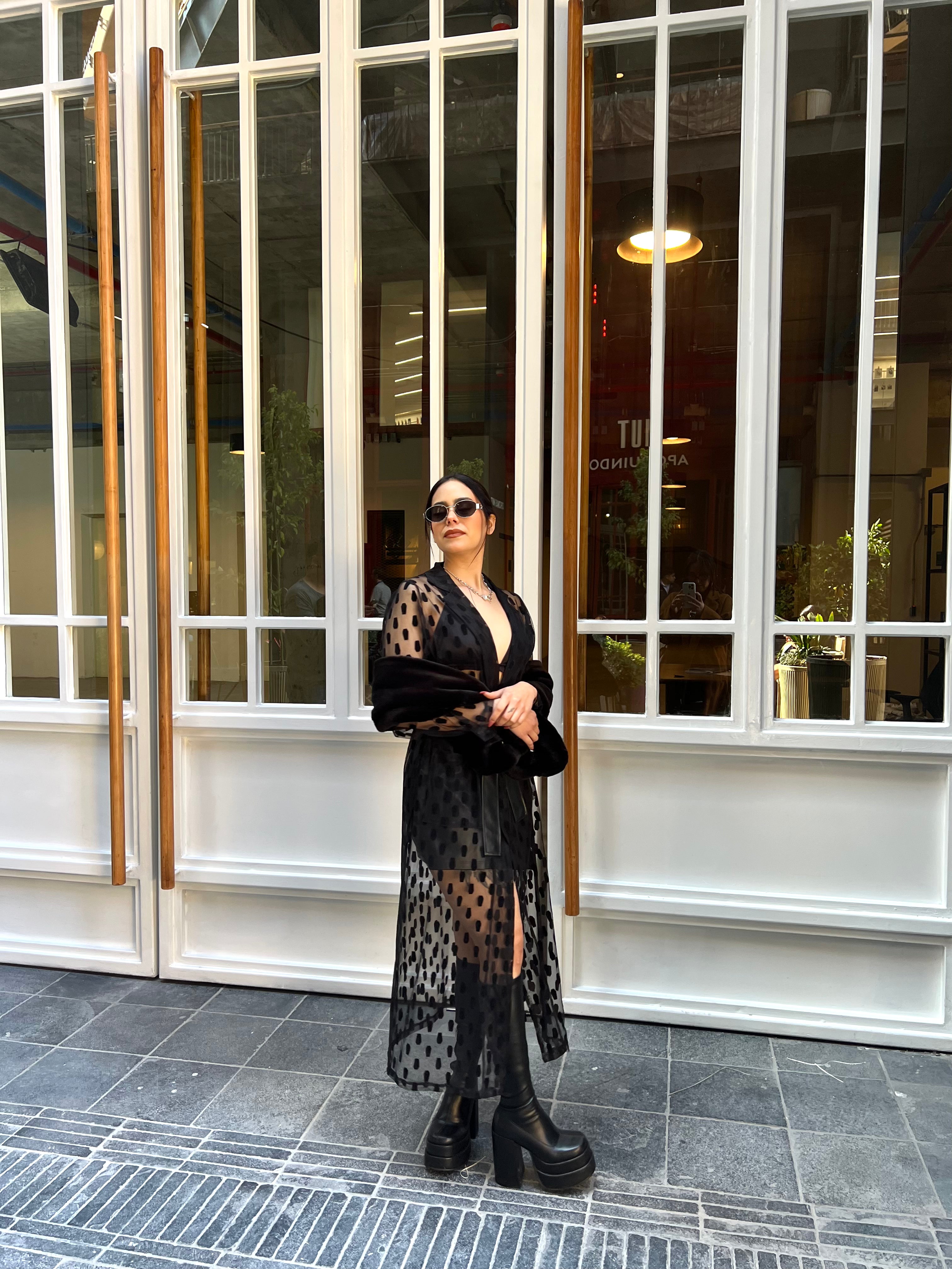 MAXI BLAZER MARIE BLACK